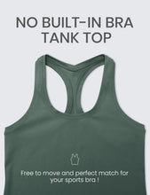 Load image into Gallery viewer, CRZ YOGA Butterluxe Racerback Workout Tank Tops for Women Sleeveless Camisole Gym Athletic Yoga Shirts Dark Forest Green

