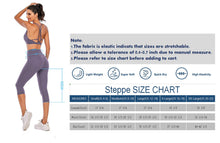 Load image into Gallery viewer, Steppe Naked Feeling High Waisted Yoga Pants Women's Workout Capris Leggings with Pockets Tummy Control Buttery Soft Running Compression Capris for Athletic Gym Exercise Fitness Purple
