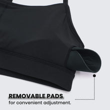 Load image into Gallery viewer, CRZ YOGA Butterluxe Womens Y Back Sports Bra - Padded Racerback Low Impact Spaghetti Thin Strap Workout Yoga Top Black
