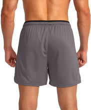 Load image into Gallery viewer, G Gradual Men's 5" Running Shorts with Zip Pockets – Quick-Dry Gym &amp; Athletic Workout Shorts in Grey
