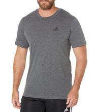 Load image into Gallery viewer, Adidas Men's Essentials Feel Ready Training T-Shirt – AEROREADY Gym Tee | Dark Grey Heather/White/Black
