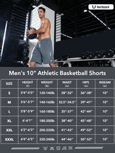 Load image into Gallery viewer, NORTHYARD Men's 10" Athletic Shorts – Quick-Dry Mesh Gym &amp; Basketball Training Shorts in Cloud
