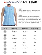 Load image into Gallery viewer, EZRUN Men's Quick Dry Muscle Tank Top – Sleeveless Gym &amp; Athletic Workout Shirt | Light Blue

