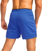 Load image into Gallery viewer, G Gradual Men's 5" Running Shorts with Zip Pockets – Quick-Dry Gym &amp; Athletic Workout Shorts in Blue
