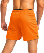 Load image into Gallery viewer, G Gradual Men's 5" Running Shorts with Zip Pockets – Quick-Dry Gym &amp; Athletic Workout Shorts in Orange
