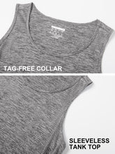 Load image into Gallery viewer, MAGCOMSEN Men's Tank Tops Quick Dry Gym Muscle Workout Athletic Summer Swim Running Tanks Top Light Grey
