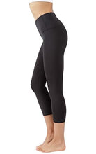 Load image into Gallery viewer, Yogalicious High Waist Ultra Soft Lightweight Capris - High Rise Yoga Pants - Black Lux
