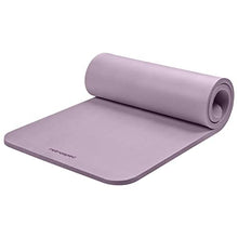 Load image into Gallery viewer, Retrospec Solana Yoga Mat 1" Thick w/Nylon Strap for Men &amp; Women - Non Slip Exercise Mat for Home Yoga, Pilates, Stretching, Floor &amp; Fitness Workouts -Violet Haze
