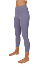 Load image into Gallery viewer, Yogalicious High Waist Ultra Soft Lightweight Capris - High Rise Yoga Pants - Alpine Iris Nude Tech
