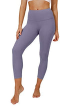 Load image into Gallery viewer, Yogalicious High Waist Ultra Soft Lightweight Capris - High Rise Yoga Pants - Alpine Iris Nude Tech
