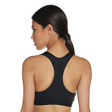 Load image into Gallery viewer, Nike Women's Medium Support Non Padded Sports Bra with Band, Black/Black/(White), Medium
