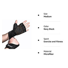 Load image into Gallery viewer, ihuan Weight Lifting Gym Workout Gloves with Wrist Wrap Support for Men &amp; Women, Full Palm Protection, for Weightlifting, Training, Fitness, Exercise, Pull ups

