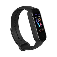 Load image into Gallery viewer, Amazfit Band 5 Activity Fitness Tracker with Alexa Built-in, 15-Day Battery Life, Blood Oxygen, Heart Rate, Sleep &amp; Stress Monitoring, 5 ATM Water Resistant, Fitness Watch for Men Women Kids, Black
