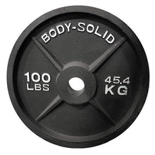Load image into Gallery viewer, 400lb. Cast Iron Olympic Weight Set with 7' Olympic bar and collars - The Home Fitness Corp
