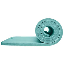 Load image into Gallery viewer, Retrospec Solana Yoga Mat 1" Thick w/Nylon Strap for Men &amp; Women - Non Slip Exercise Mat for Home Yoga, Pilates, Stretching, Floor &amp; Fitness Workouts - Blue Ridge
