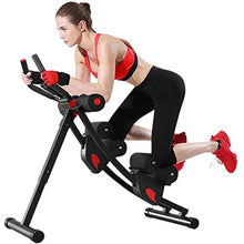 Load image into Gallery viewer, Fitlaya Fitness ab machine, ab workout equipment for home gym, Height Adjustable ab trainer, foldable fitness equipment.
