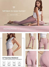Load image into Gallery viewer, TSLA High Waist Yoga Pants with Pockets, Tummy Control Yoga Leggings, Non See-Through Workout Running Tights, Capris Pocket Peachy Dark Plum
