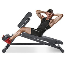 Load image into Gallery viewer, Yoleo Adjustable Weight Bench- 500lbs Utility Bench for Full Body Workout; Multi Purpose Decline Fitness Bench Roman Chair; Sit Up Abs All-in-One Hyper Back Extension Exercise Bench
