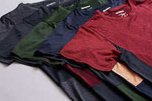 Load image into Gallery viewer, Men's Quick Dry Fit Dri-Fit Short Sleeve Active Wear Training Athletic Essentials Crew T-Shirt Fitness Gym Wicking Tee Workout Casual Sports Running Tennis Exercise Undershirt Top - 5 Pack,Set 5-S
