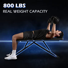 Load image into Gallery viewer, FLYBIRD Weight Bench, Adjustable Strength Training Bench for Full Body Workout with Fast Folding-New Version
