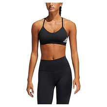 Load image into Gallery viewer, adidas,Womens,All Me 3-Stripes Bra,Black/White,Medium
