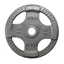 Load image into Gallery viewer, 455lb Gray Cast Iron Grip Olympic Weight Plate Set - The Home Fitness Corp
