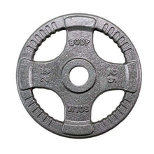 Load image into Gallery viewer, 455lb Gray Cast Iron Grip Olympic Weight Plate Set - The Home Fitness Corp
