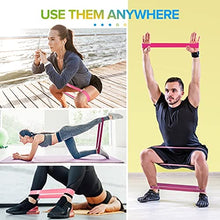Load image into Gallery viewer, Portzon Resistance Loop Exercise Bands, Suitable for arm, Leg Stretching and Strength Training, Muscle Recovery, deep Squat and Pilates
