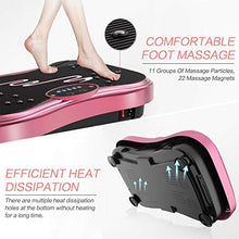 Load image into Gallery viewer, NIMTO Vibration Plate Exercise Machine Whole Body Workout Vibration Fitness Platform for Home Fitness &amp; Weight Loss + Remote + Loop Resistance Bands, 999 Levels
