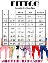 Load image into Gallery viewer, FITTOO Women's High Waist Textured Yoga Pants Tummy Control Scrunched Booty Capri Leggings Workout Running Butt Lift Textured Tights Black
