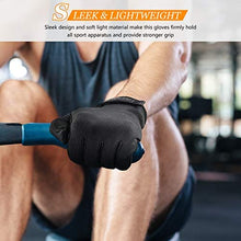 Load image into Gallery viewer, FREETOO Full-Finger Workout Gloves for Men, [Excellent Grip] [Palm Protection] Padded Weightlifting Gloves Lightweight Gym Gloves Durable Training Gloves for Exercise Fitness (NO Touch Screen)
