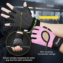 Load image into Gallery viewer, ihuan Breathable Weight Lifting Gloves: Workout Gloves for Men and Women Gym Gloves with Wrist Support | Enhance Palm Protection | Extra Grip for Fitness | Lifting | Training | Rowing | Pull-ups……
