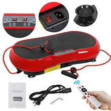 Load image into Gallery viewer, SUPER DEAL Pro Vibration Plate Exercise Machine - Whole Body Workout Vibration Fitness Platform Fit Massage Workout Trainer w/Loop Bands + Bluetooth + Remote, 99 Levels (Red)

