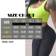Load image into Gallery viewer, FITTOO Women's High Waist Textured Yoga Pants Tummy Control Scrunched Booty Capri Leggings Workout Running Butt Lift Textured Tights Navy
