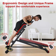 Load image into Gallery viewer, Yoleo Adjustable Weight Bench- 500lbs Utility Bench for Full Body Workout; Multi Purpose Decline Fitness Bench Roman Chair; Sit Up Abs All-in-One Hyper Back Extension Exercise Bench

