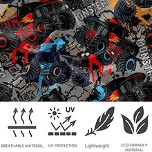 Load image into Gallery viewer, visesunny High Waist Yoga Pants with Pockets Monster Truck Car Pattern Buttery Soft Tummy Control Running Workout Pants 4 Way Stretch Pocket Leggings

