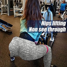 Load image into Gallery viewer, Murandick Textured Leggings for Women Scrunch High Waist Textured Yoga Workout Pants - Grey White

