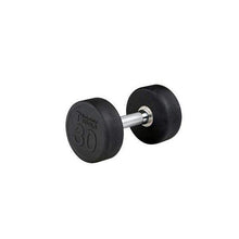 Load image into Gallery viewer, Premium Round Rubber Dumbbells 5 to 100 Pounds individual Weights - The Home Fitness Corp
