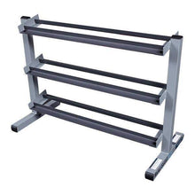 Load image into Gallery viewer, RUGGED 5-50 lb. Rubber Dumbbell Set with GDR363 Rack 20 Weight Set - The Home Fitness Corp
