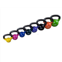 Load image into Gallery viewer, Vinyl Dipped Kettlebell Sets Color Coded Weight Sets 5-50 Pounds - The Home Fitness Corp
